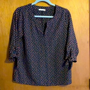 3/4 sleeve pull over blouse